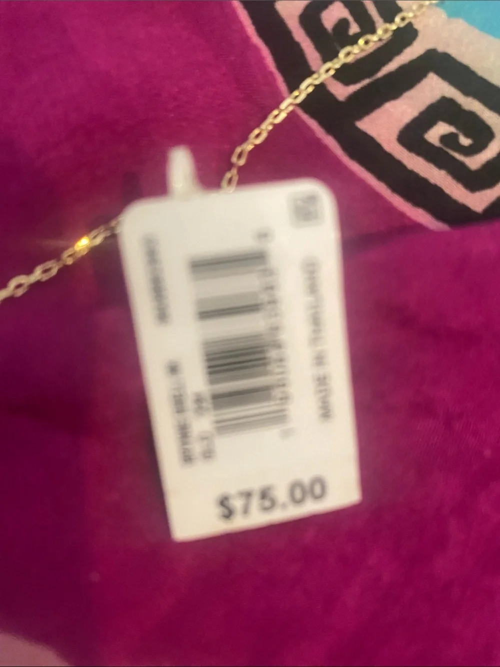 Kendra Scott Gold Necklace with Turquoise Shell Pendant
